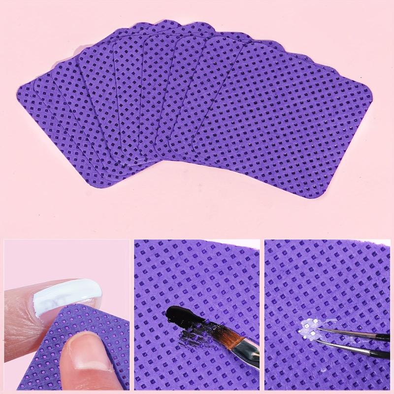 200 PCS Lint Nail Wipes Removal Tool Non Woven Fabric Pink