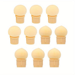 10pcs Nail Brush Sponge Replaceable Head for Glitter Powder Dotting Pen