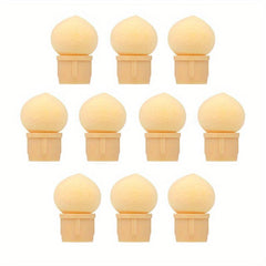 10pcs Nail Brush Sponge Replaceable Head for Glitter Powder Dotting Pen