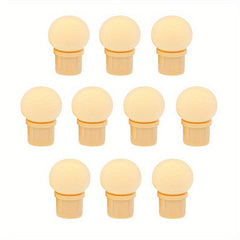 10pcs Nail Brush Sponge Replaceable Head for Glitter Powder Dotting Pen