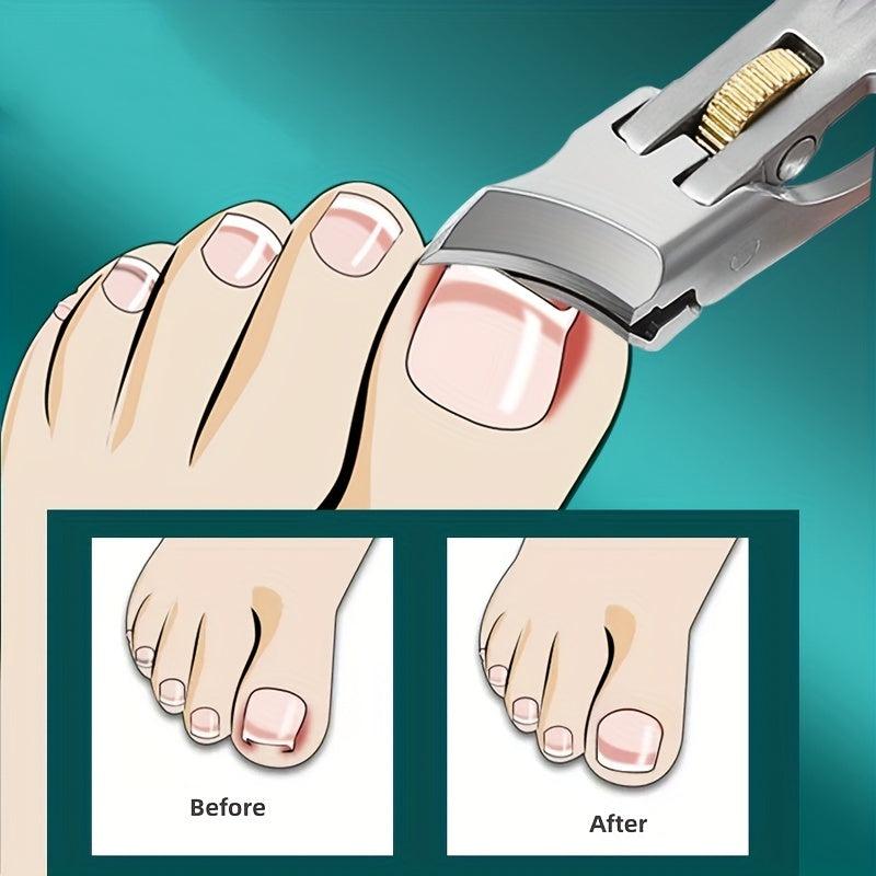 Heavy Duty Nail Clippers Set Safety Lock Toenail Clippers for Thick Nails