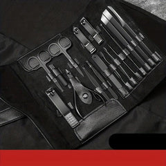 Stainless Steel Manicure Clippers Set Ear Spoon Nail File Pedicure Tool