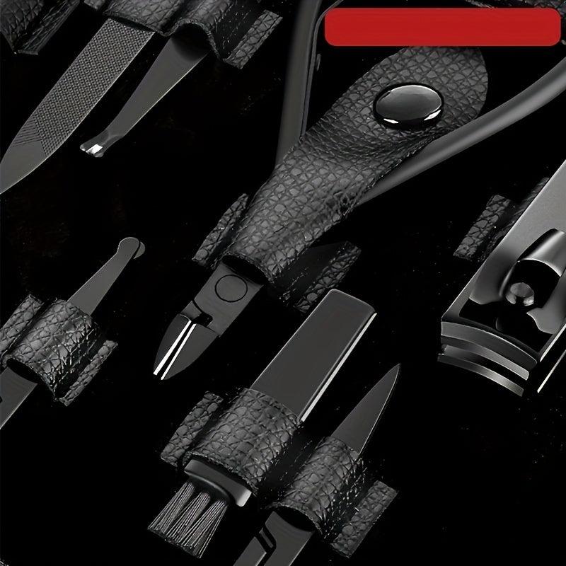 Stainless Steel Manicure Clippers Set Ear Spoon Nail File Pedicure Tool