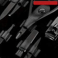 Stainless Steel Manicure Clippers Set Ear Spoon Nail File Pedicure Tool