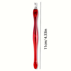 3pcs Nail Tools Cuticle Fork Stainless Steel Exfoliating Shovel