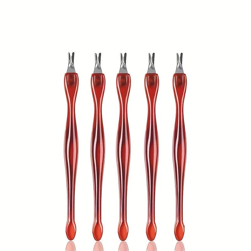 3pcs Nail Tools Cuticle Fork Stainless Steel Exfoliating Shovel