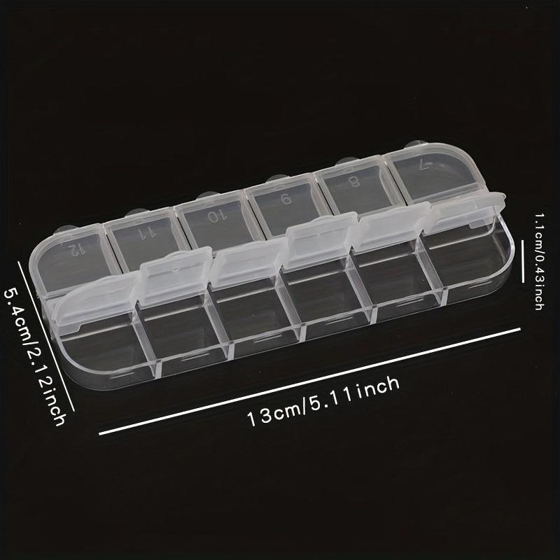 Clear Plastic Jewelry Storage Box Dustproof Organizer