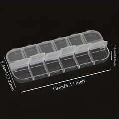 Clear Plastic Jewelry Storage Box Dustproof Organizer