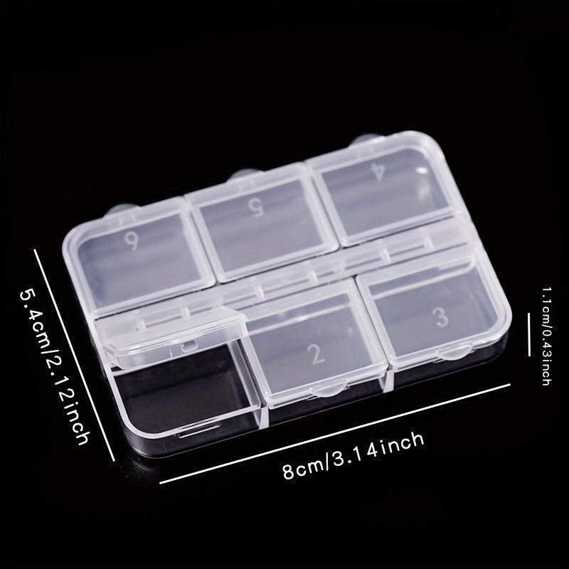Clear Plastic Jewelry Storage Box Dustproof Organizer