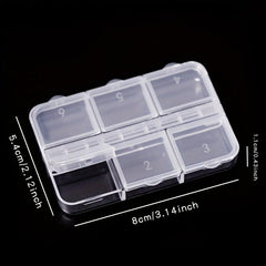 Clear Plastic Jewelry Storage Box Dustproof Organizer