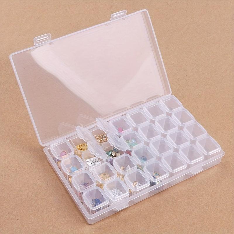 Clear Plastic Jewelry Storage Box Dustproof Organizer