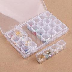 Clear Plastic Jewelry Storage Box Dustproof Organizer