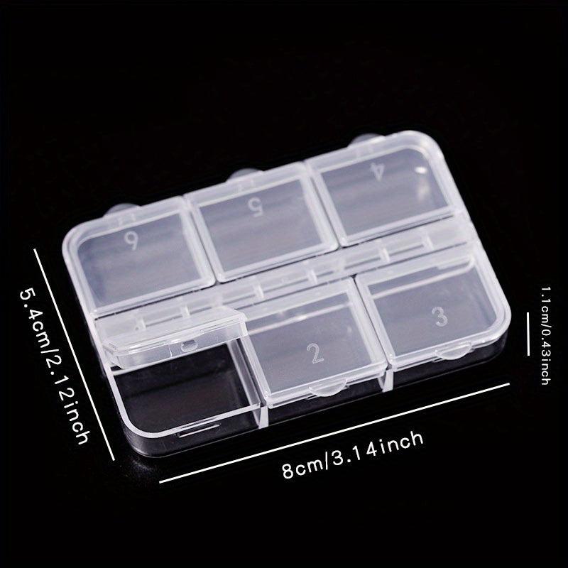 Clear Plastic Jewelry Storage Box Dustproof Organizer