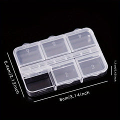 Clear Plastic Jewelry Storage Box Dustproof Organizer