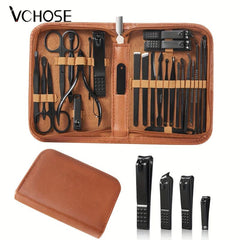 26 Pcs Professional Nail Cutter Pedicure Scissors Set Stainless Steel