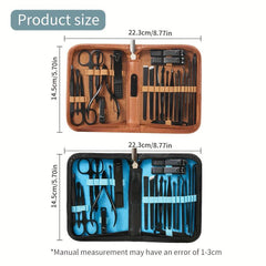 26 Pcs Professional Nail Cutter Pedicure Scissors Set Stainless Steel