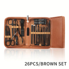 26 Pcs Professional Nail Cutter Pedicure Scissors Set Stainless Steel