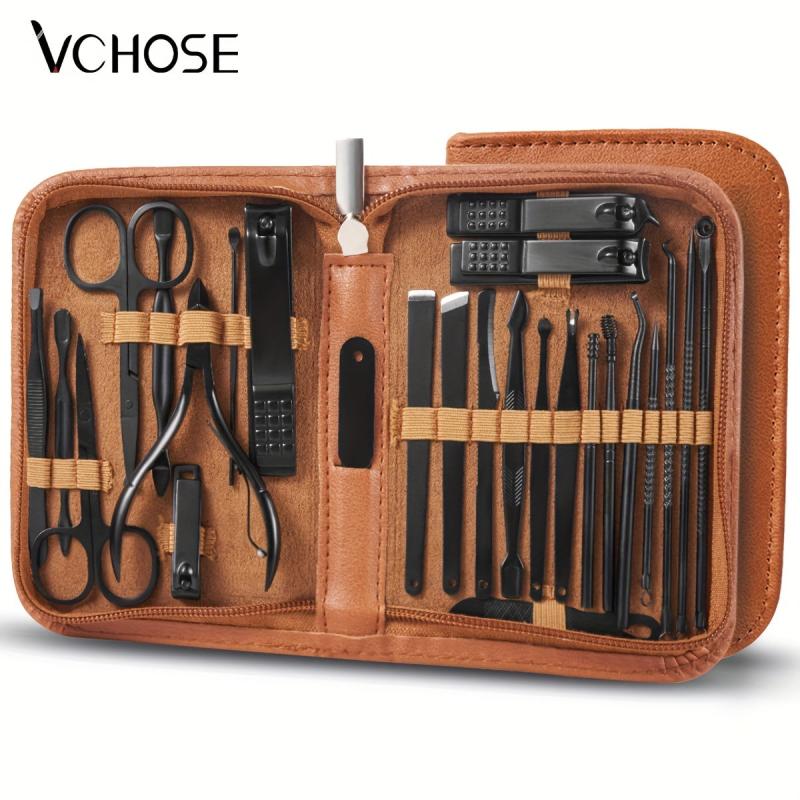 26 Pcs Professional Nail Cutter Pedicure Scissors Set Stainless Steel