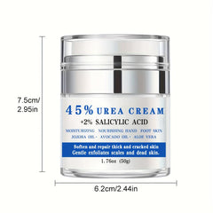 Urea Salicylic Acid Foot Cream Pump Dispenser Softens Thick Cracked Skin