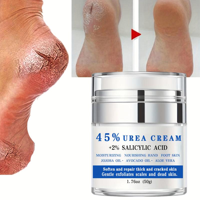 Urea Salicylic Acid Foot Cream Pump Dispenser Softens Thick Cracked Skin