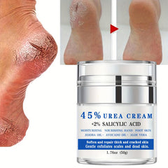 Urea Salicylic Acid Foot Cream Pump Dispenser Softens Thick Cracked Skin