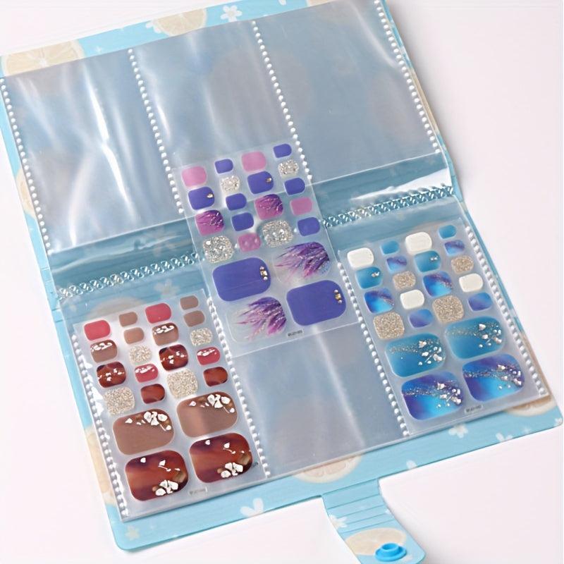 120 Slots Nail Art Sticker Storage Book