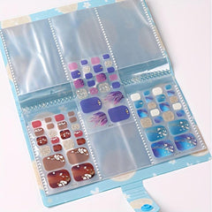 120 Slots Nail Art Sticker Storage Book