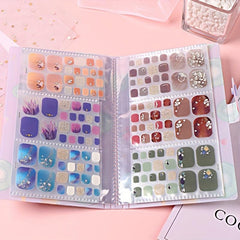 120 Slots Nail Art Sticker Storage Book