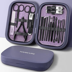 18 in 1 Stainless Steel Nail Clipper Set for Manicure and Pedicure