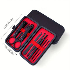8pcs Stainless Steel Nail Clippers Kit with Eagle Hook