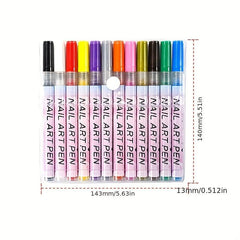 12pcs Nail Art Pens Set Nail Art Drawing Pen Nail Art Pens Manicure Polish