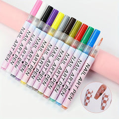 12pcs Nail Art Pens Set Nail Art Drawing Pen Nail Art Pens Manicure Polish