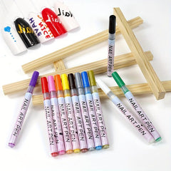 12pcs Nail Art Pens Set Nail Art Drawing Pen Nail Art Pens Manicure Polish