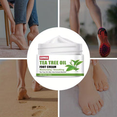 Tea Tree Foot Cream Hydrate Moisturize Soothe Athletes Foot Natural Relief
