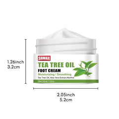 Tea Tree Foot Cream Hydrate Moisturize Soothe Athletes Foot Natural Relief