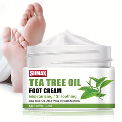 Tea Tree Foot Cream Hydrate Moisturize Soothe Athletes Foot Natural Relief