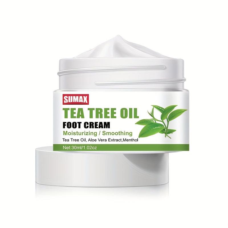 Tea Tree Foot Cream Hydrate Moisturize Soothe Athletes Foot Natural Relief
