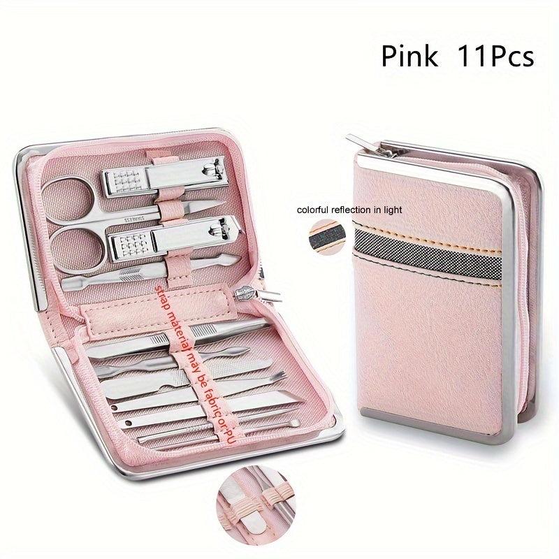 26 Pcs Manicure Set Stainless Steel Nail Clippers Cuticle Nipper Pedicure Care