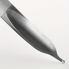 Stainless Steel Double sided Nail File Feather Manicure Nail File Nail Tool