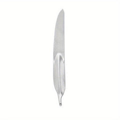 Stainless Steel Double sided Nail File Feather Manicure Nail File Nail Tool