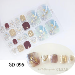 13 Style Self Adhesive Toes Nail Art Stickers for 22 pcs Easy Designs