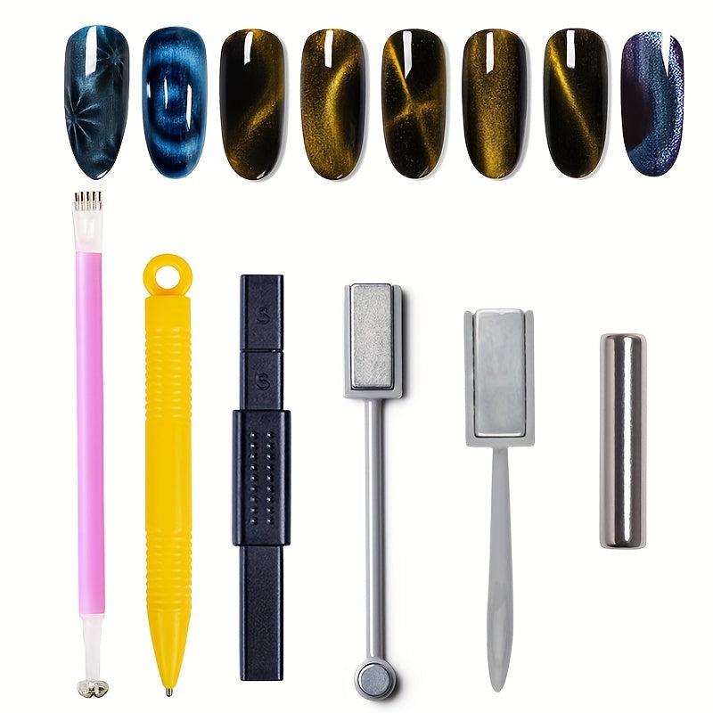 Magnetic Flower Nail Pen 3D Cat Eye Gel Polish Nail Art