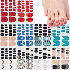 St Patrick's Toe Nail Stickers Full Wraps Glitter Decals Self Adhesive Tip