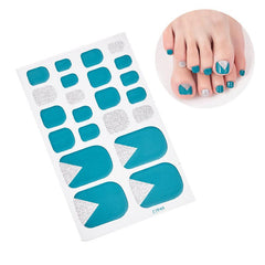 St Patrick's Toe Nail Stickers Full Wraps Glitter Decals Self Adhesive Tip