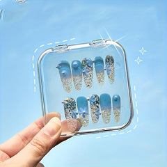 2 Pcs Press On Nail Storage Box - Nail Tips Display Holder