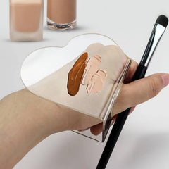 Heart Shape Foundation Art Palette Nail Art Palette Salon Manicure Tool