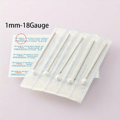 5pcs Sterile Disposable Piercing Needles for Safe Body Piercing
