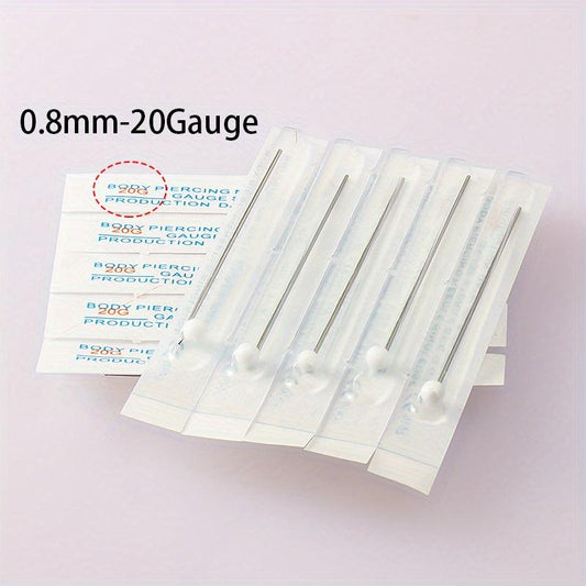 5pcs Sterile Disposable Piercing Needles for Safe Body Piercing
