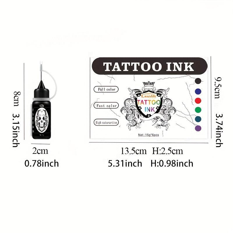 Professional Tattoo Ink Set for Body Art