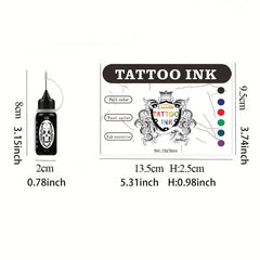 Professional Tattoo Ink Set for Body Art